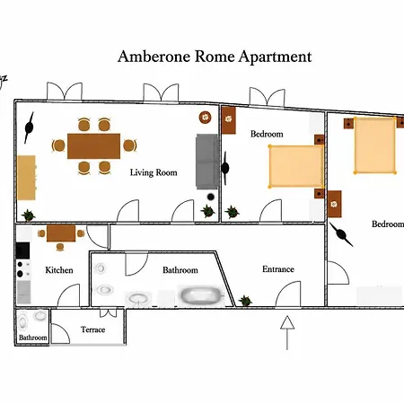 Lejlighed Amberone Rome Apartment Rom